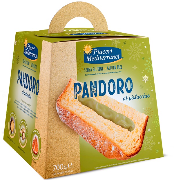 PIACERI MEDITERRANEI PANDORO PISTACCHIO 700 G - Farmafamily.it