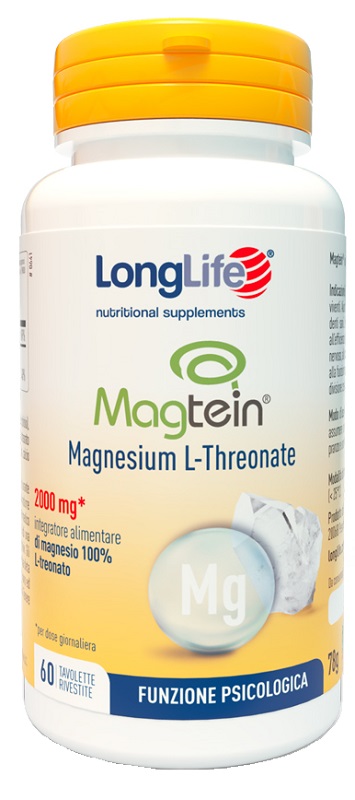 LONGLIFE MAGTEIN MAGNESIO L-THREONATO 60 TAVOLETTE RIVESTITE - Farmafamily.it