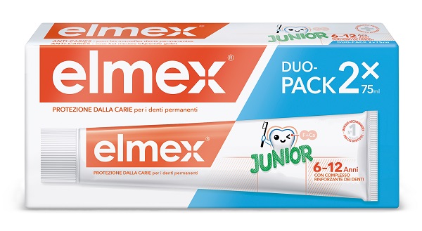 ELMEX JUNIOR DENTIFRICIO 75 ML DUOPACK - Farmafamily.it