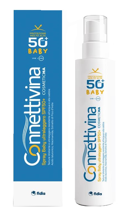 CONNETTIVINA SPRAY BABY ULTRALEGGERO SPF50+ 180 ML - Farmafamily.it