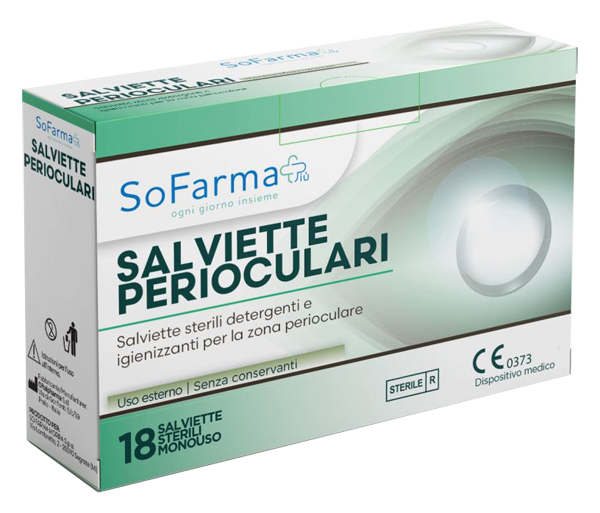 SALVIETTA PERIOCULARE 18 PEZZI SOFARMAPIU' - Farmafamily.it