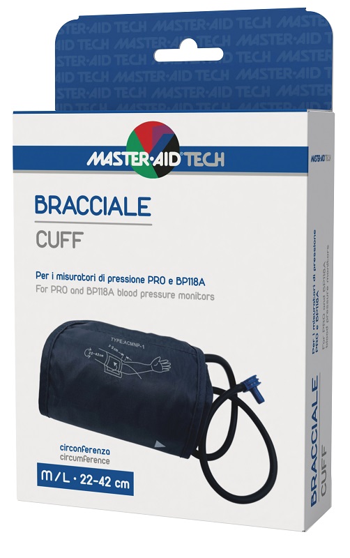 BRACCIALE PER MISURATORE DI PRESSIONE MASTER-AID TECH PRO E BP118A M/L 22-42CM - Farmafamily.it