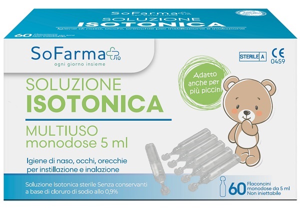 SOLUZIONE SALINA 0,9% 60 FLACONI 5 ML SOFARMAPIU' - Farmafamily.it