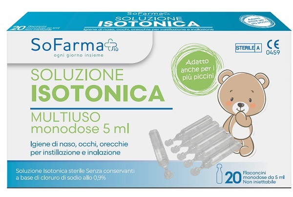 SOLUZIONE SALINA 0,9% 20 FLACONI 5 ML SOFARMAPIU' - Farmafamily.it