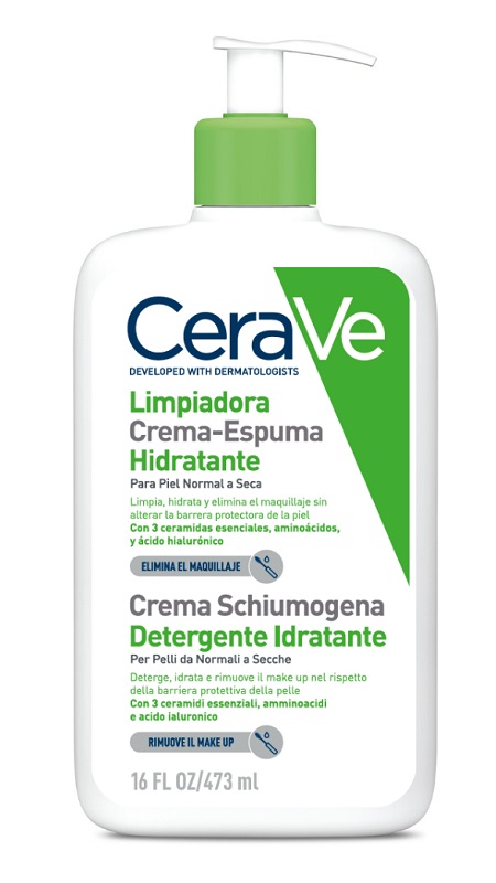 CERAVE CREMA SCHIUMOGENA DETERGENTE IDRATANTE 473 ML - Farmafamily.it