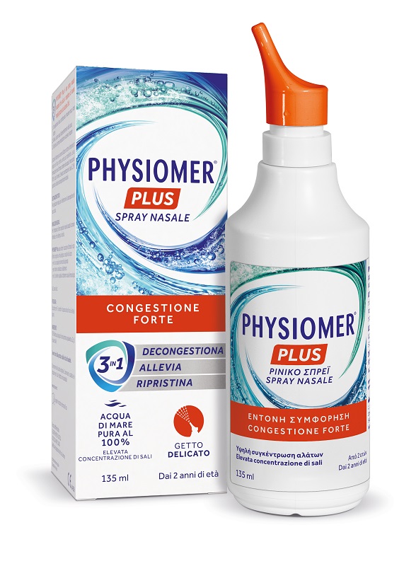 SPRAY NASALE PHYSIOMER PLUS GETTO DELICATO 135 ML - Farmafamily.it