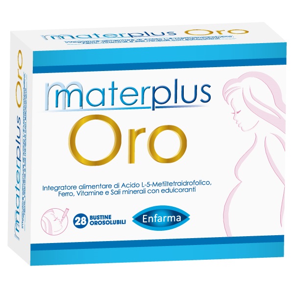 MATERPLUS ORO 28 BUSTINE OROSOLUBILI DA 1,8 G CON EDULCORANTI - Farmafamily.it
