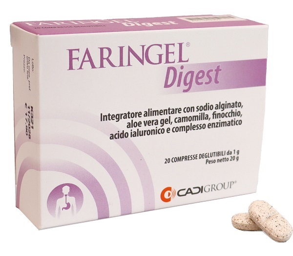 FARINGEL DIGEST 20 COMPRESSE DEGLUTIBILI - Farmafamily.it