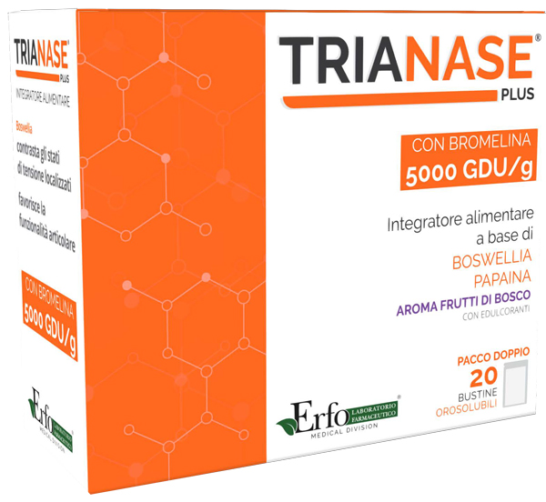 TRIANASE PLUS FRUTTI BOSCO 20 BUSTINE SENZA GLUTINE NATURALMENTE PRIVO DI LATTOSIO CON EDULCORANTE - Farmafamily.it