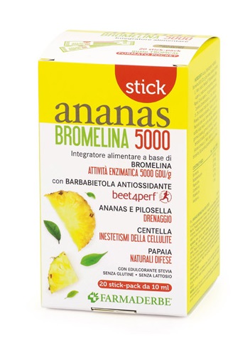 ANANAS BROMELINA 5000 20 STICK - Farmafamily.it