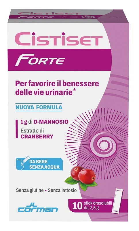 CISTISET FORTE 10 STICK OROSOLUBILI 2,5 G SENZA GLUTINE SENZA LATTOSIO - Farmafamily.it