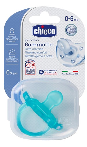 CHICCO GOMMOTTO IN SILICONE BOY 0-6 MESI 1 PEZZO - Farmafamily.it
