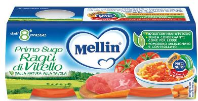 MELLIN PRIMOSUGO RAGU' DI VITELLO 2 VASETTI DA 80 G - Farmafamily.it