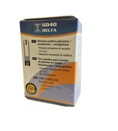STRISCE MISURAZIONE GLICEMIA BRUNO GD40 DELTA 25 PEZZI - Farmafamily.it