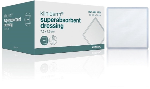 MEDICAZIONE SUPERASSORBENTE KLINIDERM 20X20 CM 15 PEZZI - Farmafamily.it