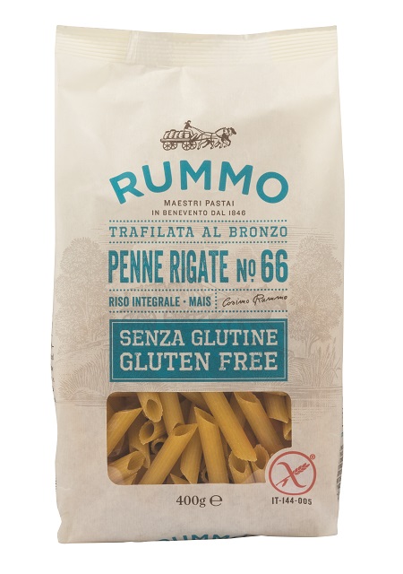 RUMMO PENNE RIGATE N66 DI RISO INTEGRALE E MAIS 400 G - Farmafamily.it