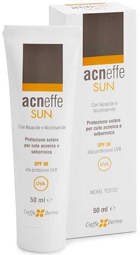 ACNEFFE SUN SPF 30 ALTA PROTEZIONE UVB PER CUTE ACNEICA E SEBORROICA 50 ML - Farmafamily.it