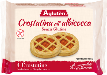 AGLUTEN CROSTATINA ALL'ALBICOCCA 180 G - Farmafamily.it