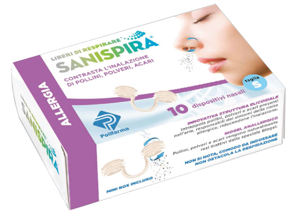 SANISPIRA ALLERGIA DISPOSITIVO NASALE 10 PEZZI TAGLIA S - Farmafamily.it