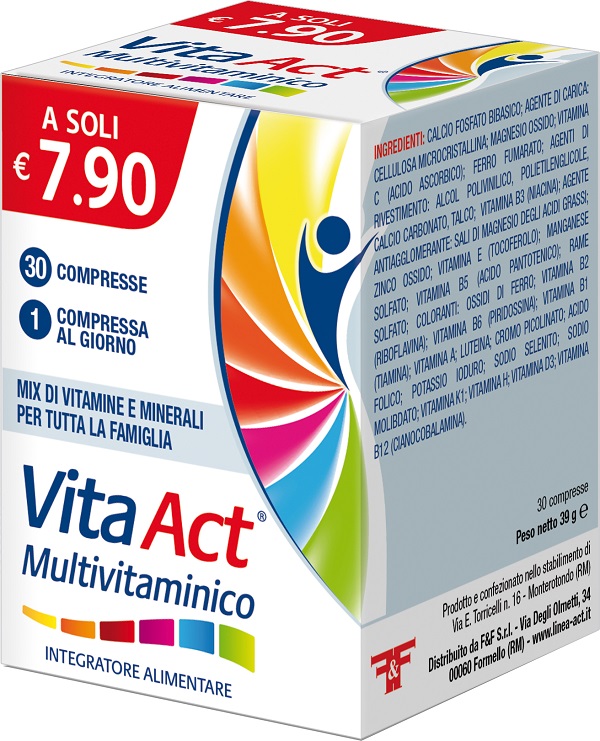 VITA ACT MULTIVITAMINICO 30 COMPRESSE - Farmafamily.it