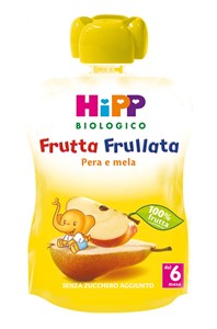 HIPP BIO FRUTTA FRULLATA PERA MELA 90 G - Farmafamily.it
