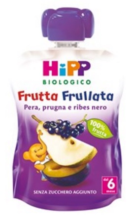HIPP BIO FRUTTA FRULLATA PERA PRUGNA RIBES 90 G - Farmafamily.it