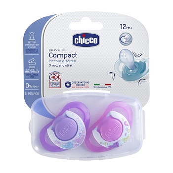 CHICCO SUCCHIETTO COMPACT GIRL S 16-36 MESI 2 PEZZI - Farmafamily.it