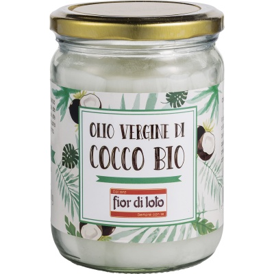 FIOR DI LOTO OLIO VERGINE DI COCCO BIO 450 ML - Farmafamily.it
