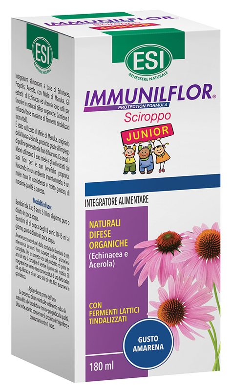 ESI IMMUNILFLOR SCIROPPO JUNIOR 180 ML - Farmafamily.it
