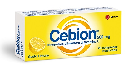 CEBION MASTICABILE LIMONE VITAMINA C 500 MG 20 COMPRESSE - Farmafamily.it