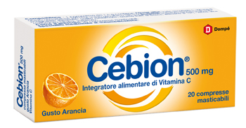 CEBION MASTICABILE ARANCIA VITAMINA C 500 MG 20 COMPRESSE - Farmafamily.it