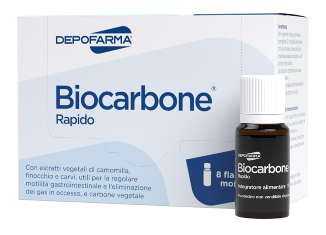 BIOCARBONE RAPIDO 8 FLACONCINI - Farmafamily.it