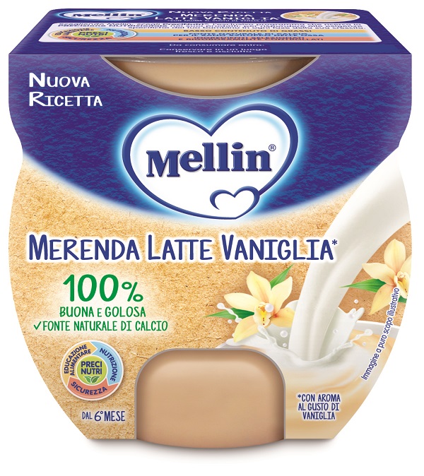 MELLIN MERENDA LATTE VANIGLIA 2 X 100 G - Farmafamily.it