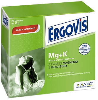 ERGOVIS MG+K SENZA ZUCCHERO 20 BUSTINE 5 G - Farmafamily.it