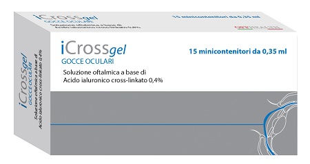 ICROSS GEL GOCCE OCULARI ACIDO IALURONICO CROSS-LINKATO 0,4% 15 MONODOSE DA 0,35 ML - Farmafamily.it