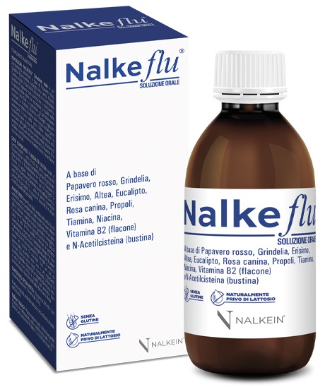 NALKEFLU SOLUZIONE ORALE 200 ML + 1  BUSTINA DA 2,5 G - Farmafamily.it