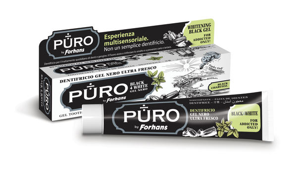 DENTIFRICIO FORHANS GEL BLACK4WHITE - Farmafamily.it