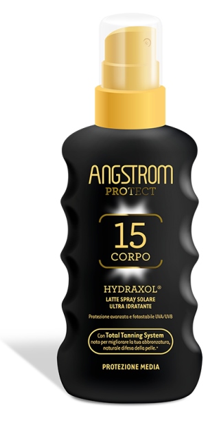 ANGSTROM PROTECT HYDRAXOL LATTE SPRAY SOLARE PROTEZIONE 15 175 ML - Farmafamily.it
