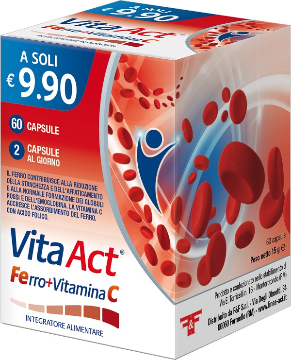 VITA ACT FERRO+VITAMINA C 60 CAPSULE - Farmafamily.it