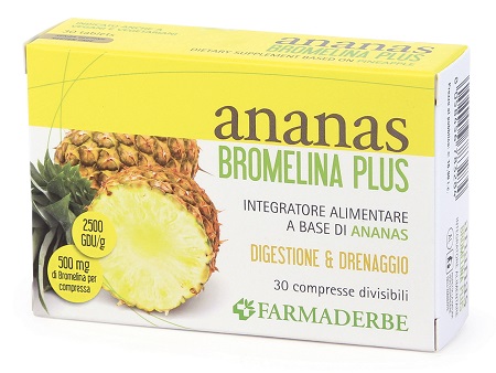 ANANAS BROMELINA PLUS 30 COMPRESSE - Farmafamily.it