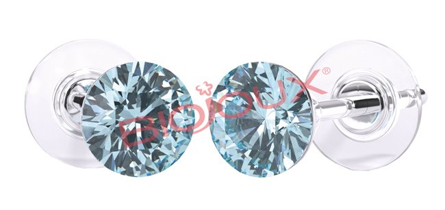 ORECCHINI STERILI BJT945 SWA CRYSTAL AQUAMARINE - Farmafamily.it