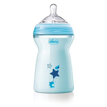 CHICCO BIBERON NATURAL FEELING 6 M+ BOY 330 ML - Farmafamily.it