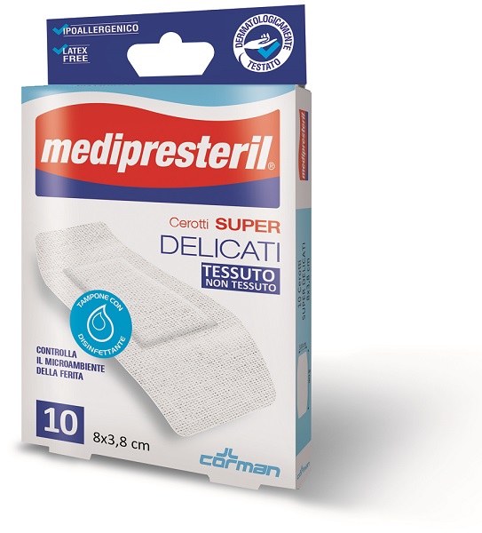 MEDIPRESTERIL CEROTTI DELICATI SUPER 8 X 3,8 10 PEZZI - Farmafamily.it