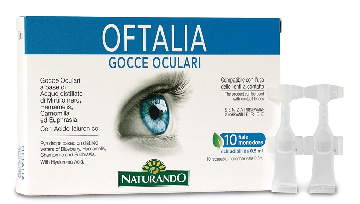 OFTALIA GOCCE OCULARI MONODOSE 2 STRIP DA 5 FIALE DA 0,5 ML - Farmafamily.it