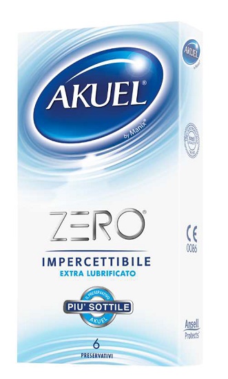 PROFILATTICO AKUEL ZERO EXTRALUBRIFICATO BOX DA 6 PEZZI - Farmafamily.it