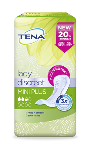 PANNOLONE SAGOMATO TENA DISCREET MINI PLUS 16 PEZZI - Farmafamily.it