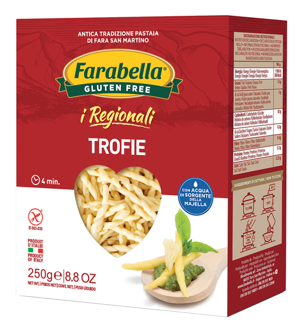 FARABELLA TROFIE I REGIONALI PASTA FRESCA STABILIZZATA 250 G - Farmafamily.it