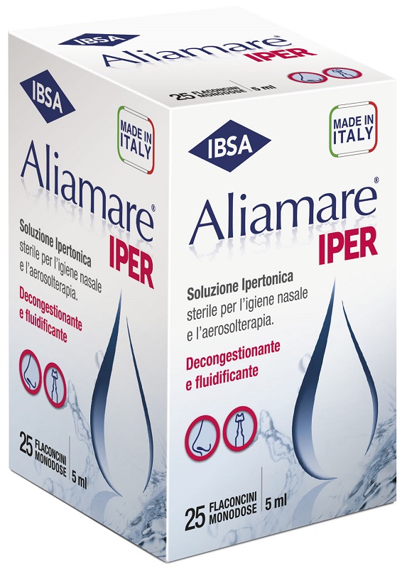 ALIAMARE IPER 25 FLACONCINI IPERTONICI DA 5 ML - Farmafamily.it