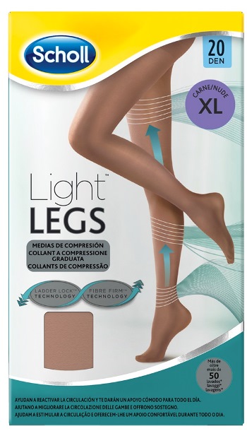 SCHOLL LIGHTLEGS 20 DENARI TAGLIA XL COLORE NUDE 1 PAIO - Farmafamily.it