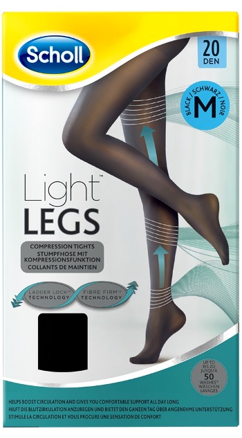 SCHOLL LIGHTLEGS 20 DENARI TAGLIA M COLORE NERO 1 PAIO - Farmafamily.it